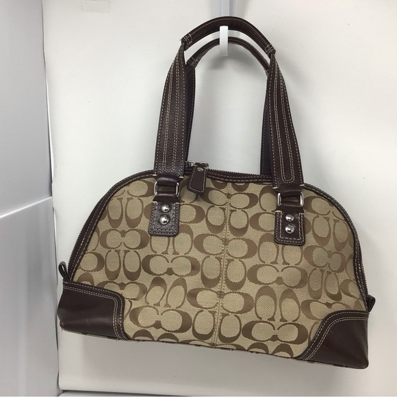 Coach satchel shoulder bag handbag cloth - Picture 2 of 9